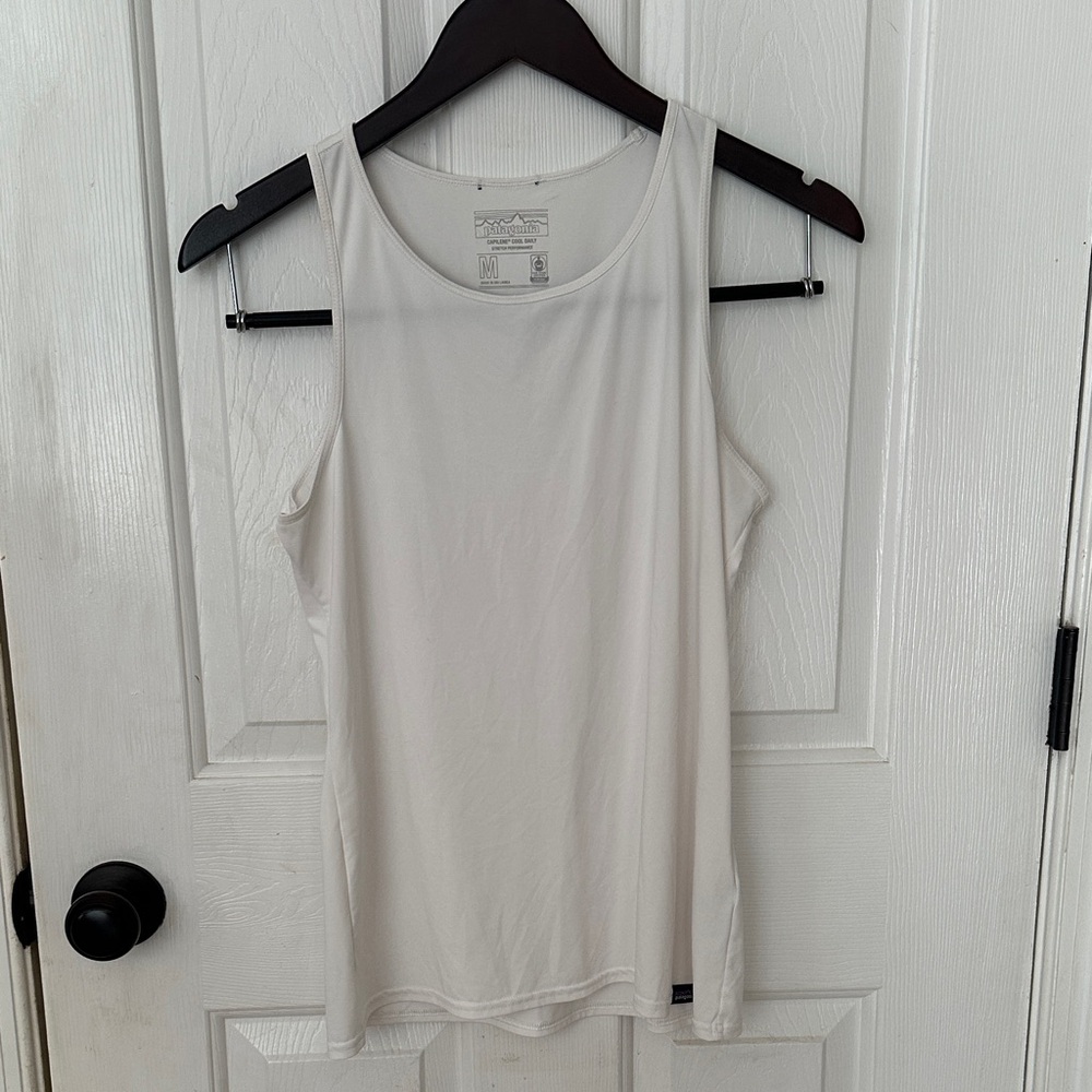 Patagonia Cream Sleeveless Tank Top Relaxed Fit